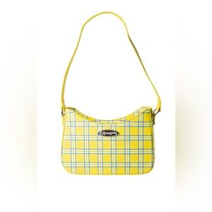 Clueless Yellow and Blue Plaid Shoulder Bag
